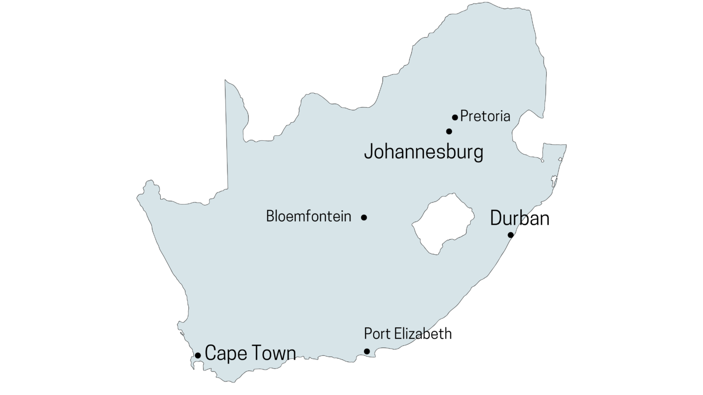 Städte in Südafrika
